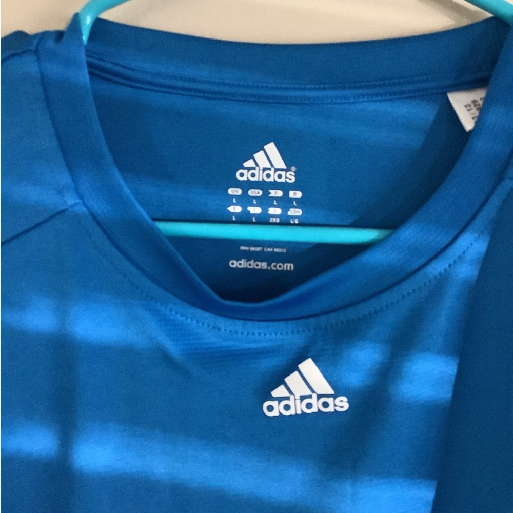 Blue Adidas Drifit Shirt - Picture 2 of 3